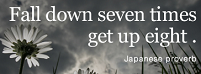 Fall down seven times get up eight.